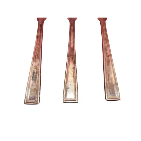 National Silver Co Calvalcade Butter Spreaders Set of 3 Silverplate 5.75" 1946 - Picture 8 of 8